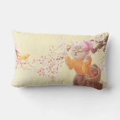 花籠付き歌猫 ランバークッション (裏面)