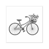 花籠付き自転車 セルフインキングスタンプ (デザイン)