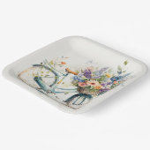 花籠付き自転車 ペーパープレート (傾斜あり)