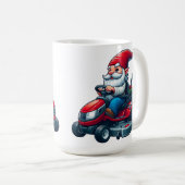 花籠付き芝刈機の乗用格言 コーヒーマグカップ (正面右)