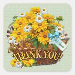 花籠～四角シール スクエアシール