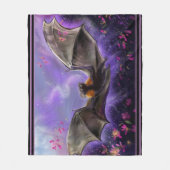 花粉およびStardustのオオコウモリ フリースブランケット (正面)