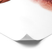 花粉による喘息発作イラストレーション ポスター (角)