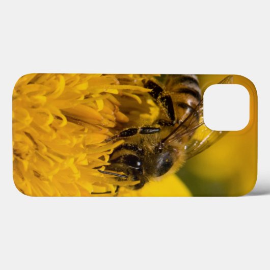 花粉の嚢の食べ物を与えることのアフリカの蜂蜜の蜂 Case-Mate iPhoneケース (裏面 (横))