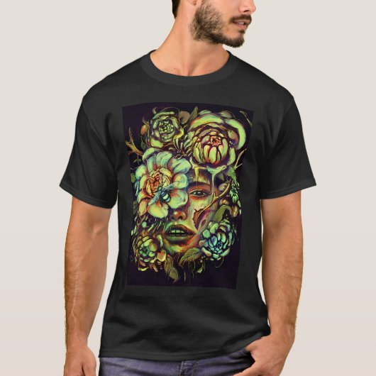 花粉を運ぶ Tシャツ (正面)