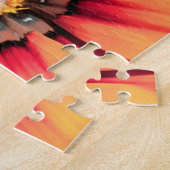 花粉を集めるミツバチの極端なクローズアップ ジグソーパズル (側面)