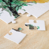 花粉を集める大きなミツバチ ジグソーパズル (側面)