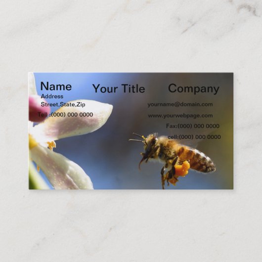 花粉症で覆われたのまわりに 名刺 (正面)