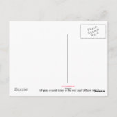 花粉症の葉書 ポストカード (裏面)