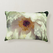 花粉白い牡丹花びら アクセントクッション (裏面)