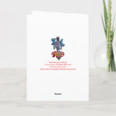 花粉誕生日の準備をする カード (裏面)