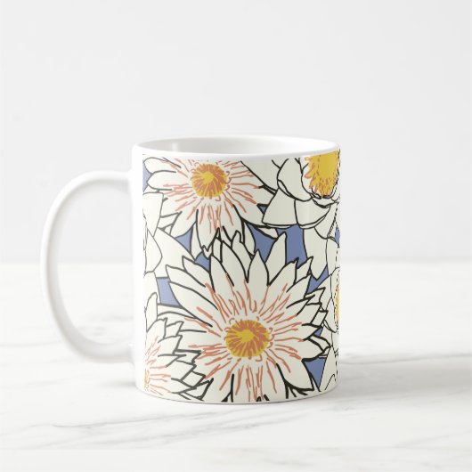 花紋蓮 コーヒーマグカップ (左)