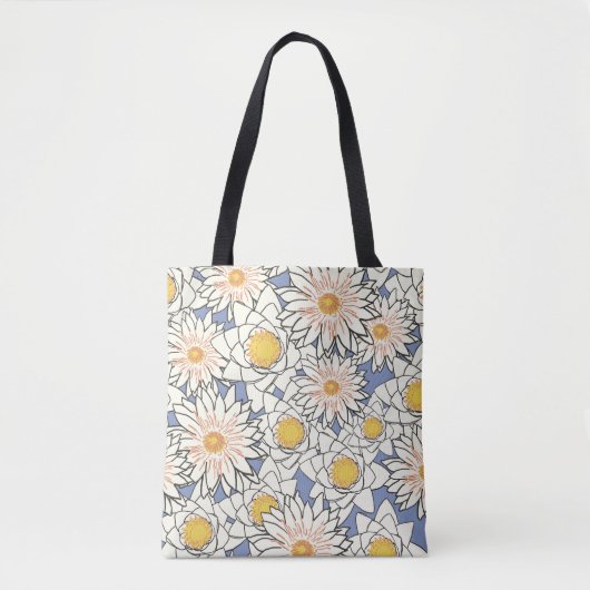 花紋蓮 トートバッグ (正面)