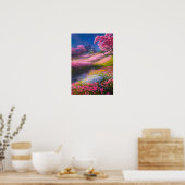 花紋 ポスター (キッチン)