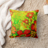 花素晴らしのカラフルアートワーク クッション (ブランケット)