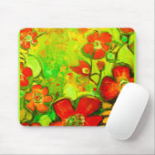 花素晴らしのカラフルアートワーク マウスパッド (マウス)