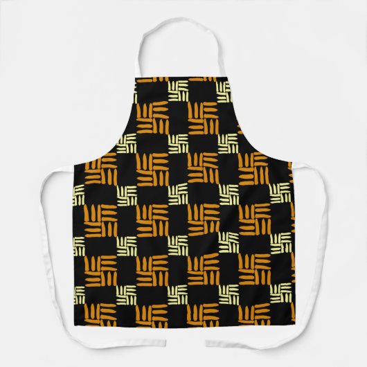 花素晴らし柄 エプロン (正面)