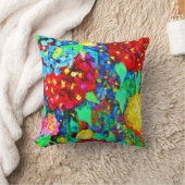 花素晴らし柄 クッション (ブランケット)