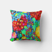 花素晴らし柄 クッション (正面)