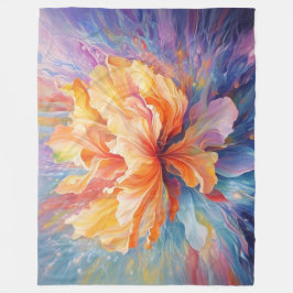 花素晴らし フリースブランケット