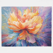 花素晴らし フリースブランケット (正面(横))