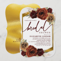 花素朴とパンパスグラスブライダルシャワー