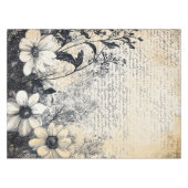 花素朴と書道 – 樹齢ブラウン紙1 テーブルクロス (正面(横))