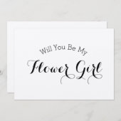 花素朴の娘のプロポーザルのカード 招待状 (正面/裏面)