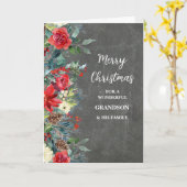 花素朴の神様と家族メリークリスマス カード (黄色い花)