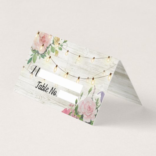 花素朴の結婚座席護衛カード (正面)