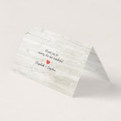 花素朴の結婚座席護衛カード (裏面)