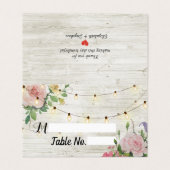 花素朴の結婚座席護衛カード (外部フラット)