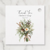 花素朴の結婚花束結婚式の引き出物 フェイバータグ (裏面)