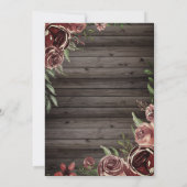 花素朴グリッタービターフライウッドスウィート16 招待状 (裏面)