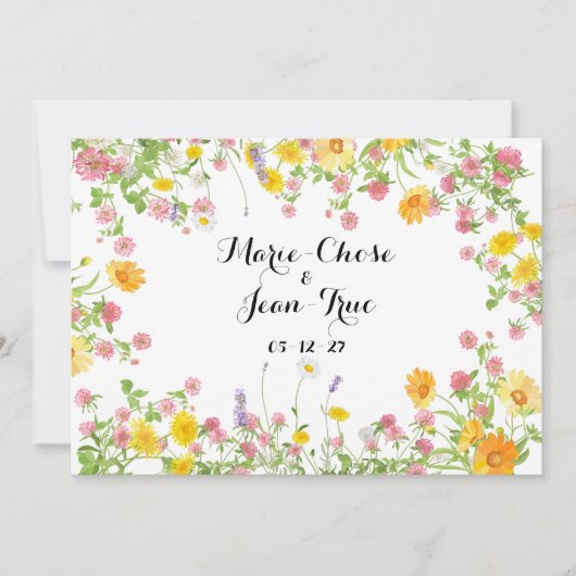 花素朴リースケベック日付を保存 シーズンカード (正面)