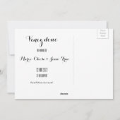 花素朴リースケベック日付を保存 シーズンカード (裏面)