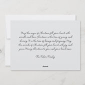 花素朴付き聖降誕祭お祝いカード シーズンカード (裏面)