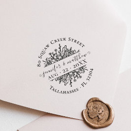 花素朴住所を保存結婚する ラバースタンプ