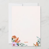 花素朴名Day Card 招待状 (裏面)