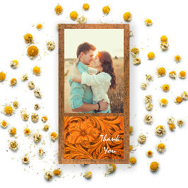 花素朴国ウェスタンありがとう サンキューカード