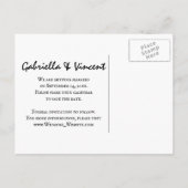 花素朴国ウェスタン日付を保存 案内ポストカード (裏面)