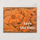 花素朴国ウェスタン日付を保存 案内ポストカード (正面)