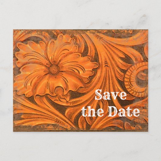 花素朴国ウェスタン日付を保存 案内ポストカード (正面)