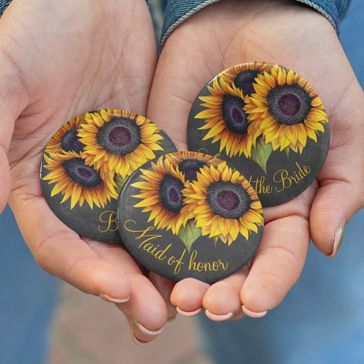 花素朴嫁の黒板の母 缶バッジ