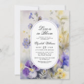 花素朴恋の開花ブライダルシャワー 招待状 (正面)