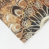 花素朴模様 フリースブランケット (角)