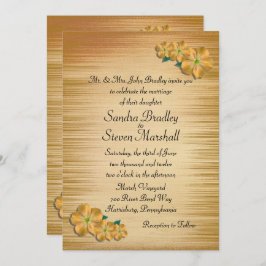 花素朴結婚式招待状 招待状