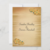 花素朴結婚式招待状 招待状 (裏面)
