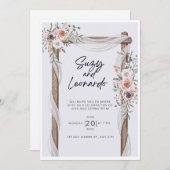 花素朴結婚式招待状 招待状 (正面/裏面)