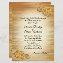 花素朴結婚式招待状 招待状